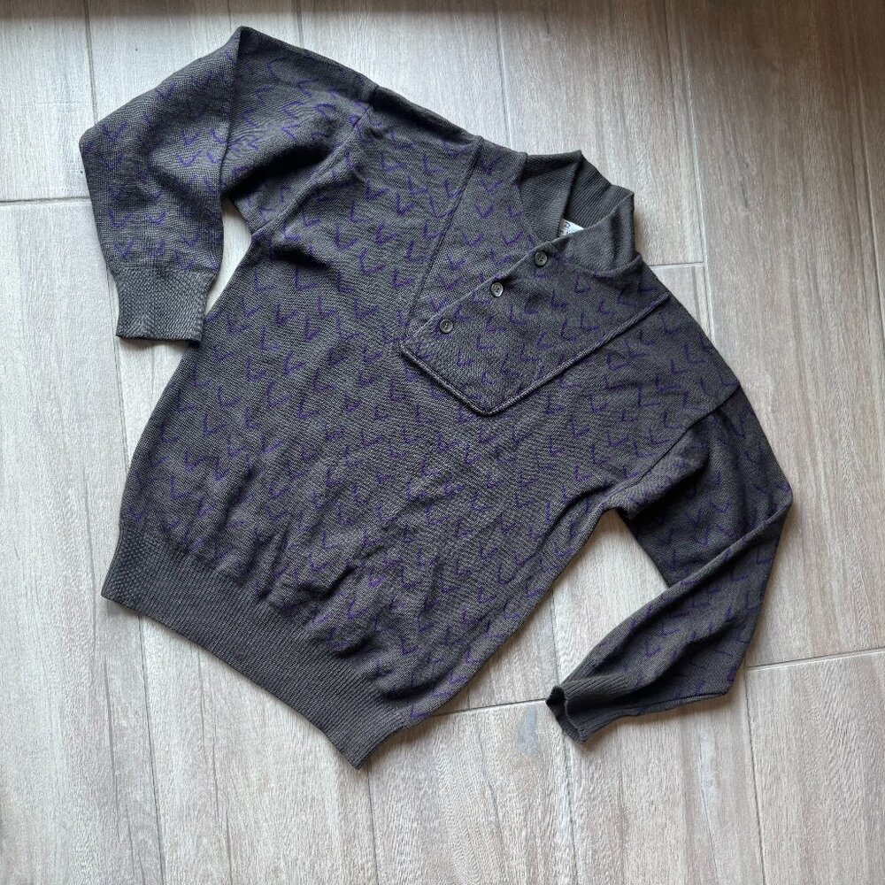 Vintage Neiman Marcus 100% Wool Sweater - Made in Italy - Men’s Medium
